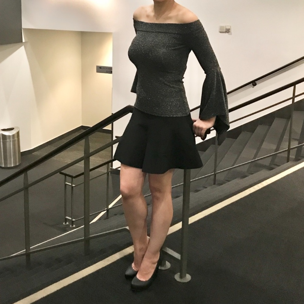 Off shoulder dressy top